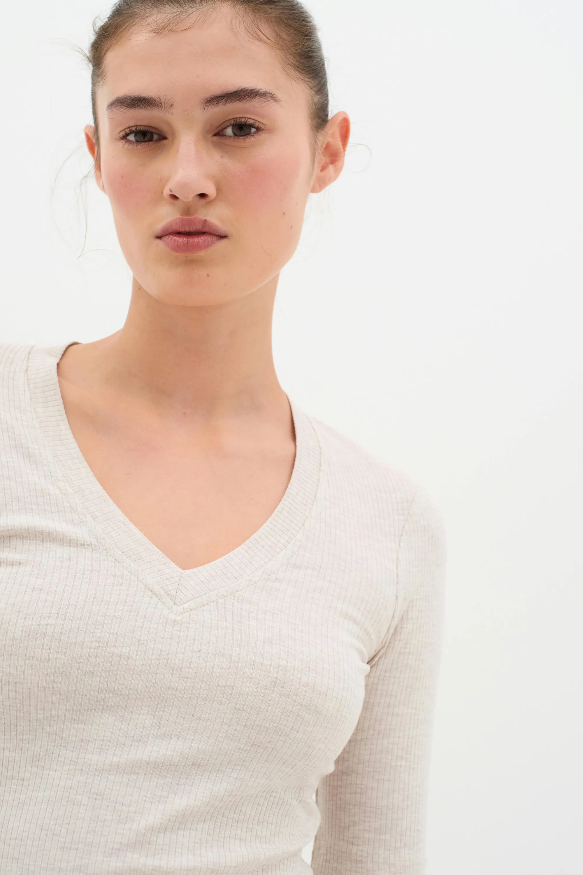 InWear T-shirts & Toppe | DagnaIW Melange V T-shirt