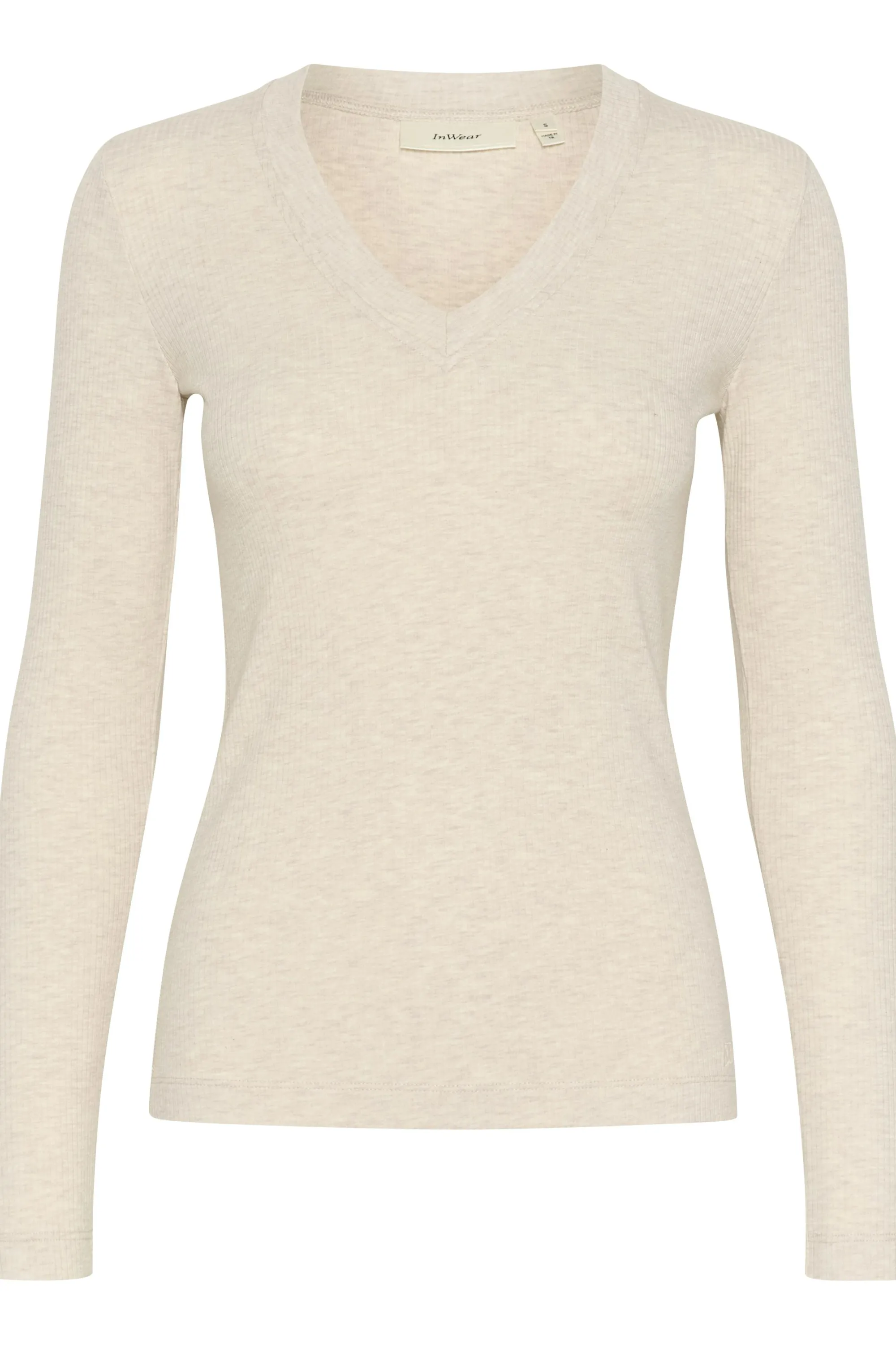 InWear T-shirts & Toppe | DagnaIW Melange V-Neck T-shirt