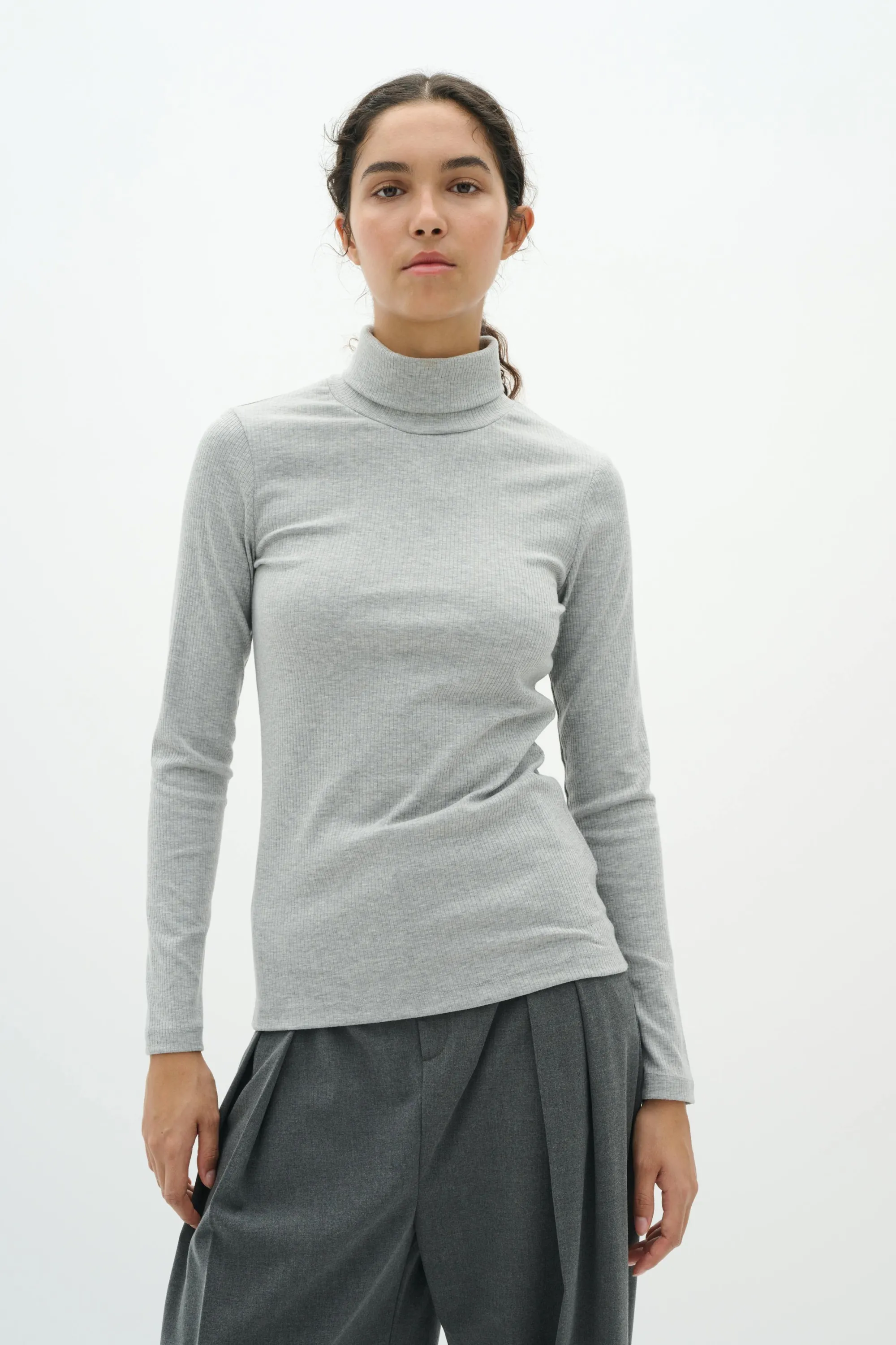 InWear T-shirts & Toppe | DagnaIW Rullekrave Melange T-shirt