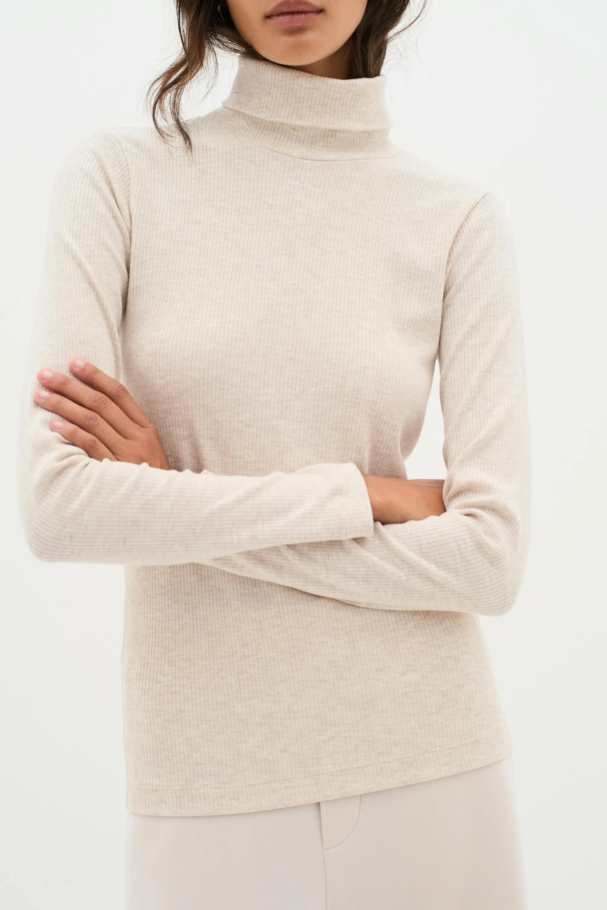 InWear T-shirts & Toppe | DagnaIW Rullekrave Melange T-shirt