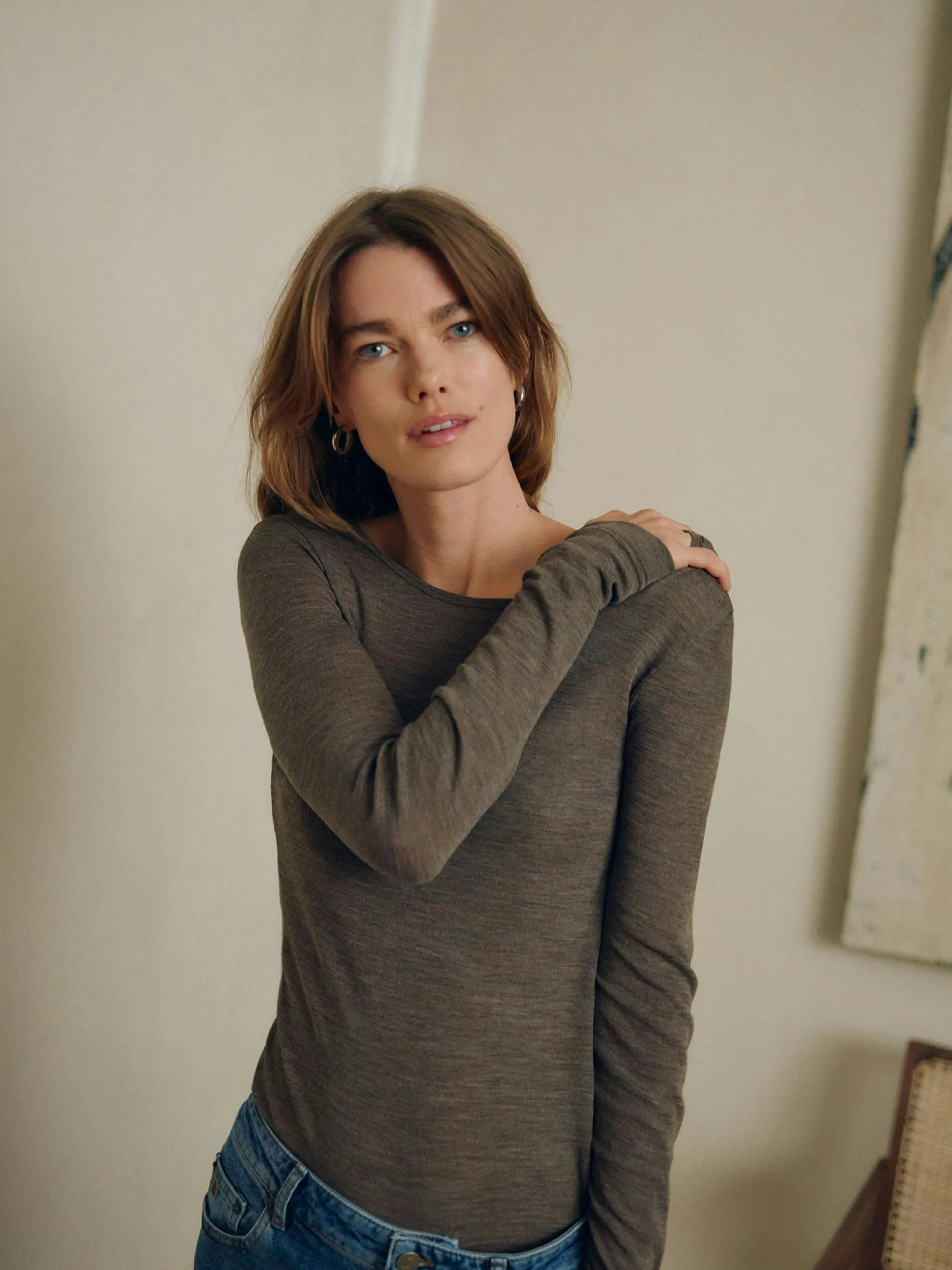 InWear T-shirts & Toppe | FangIW Uld langærmet T-shirt