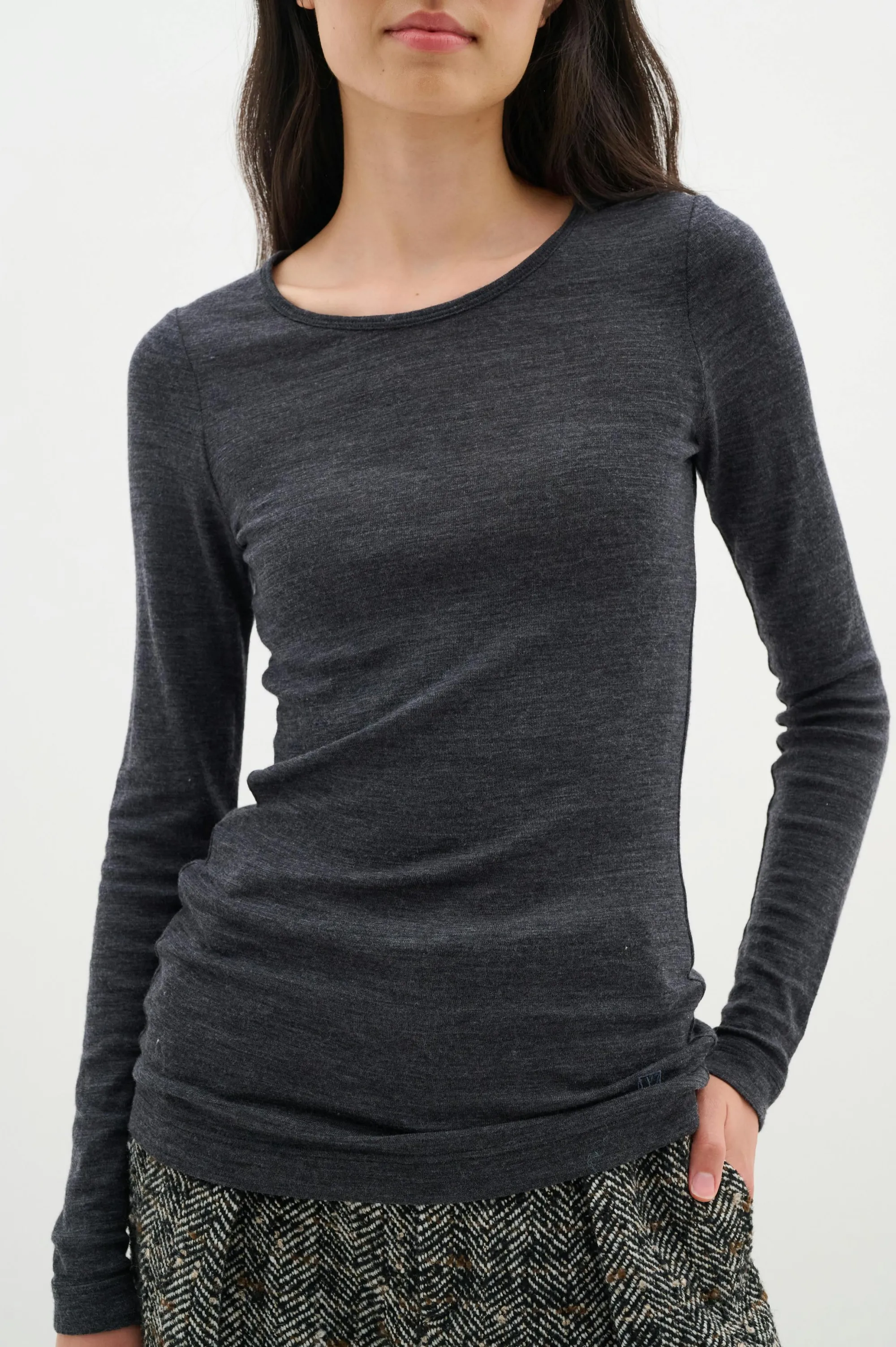 InWear T-shirts & Toppe | FangIW Uld langærmet T-shirt