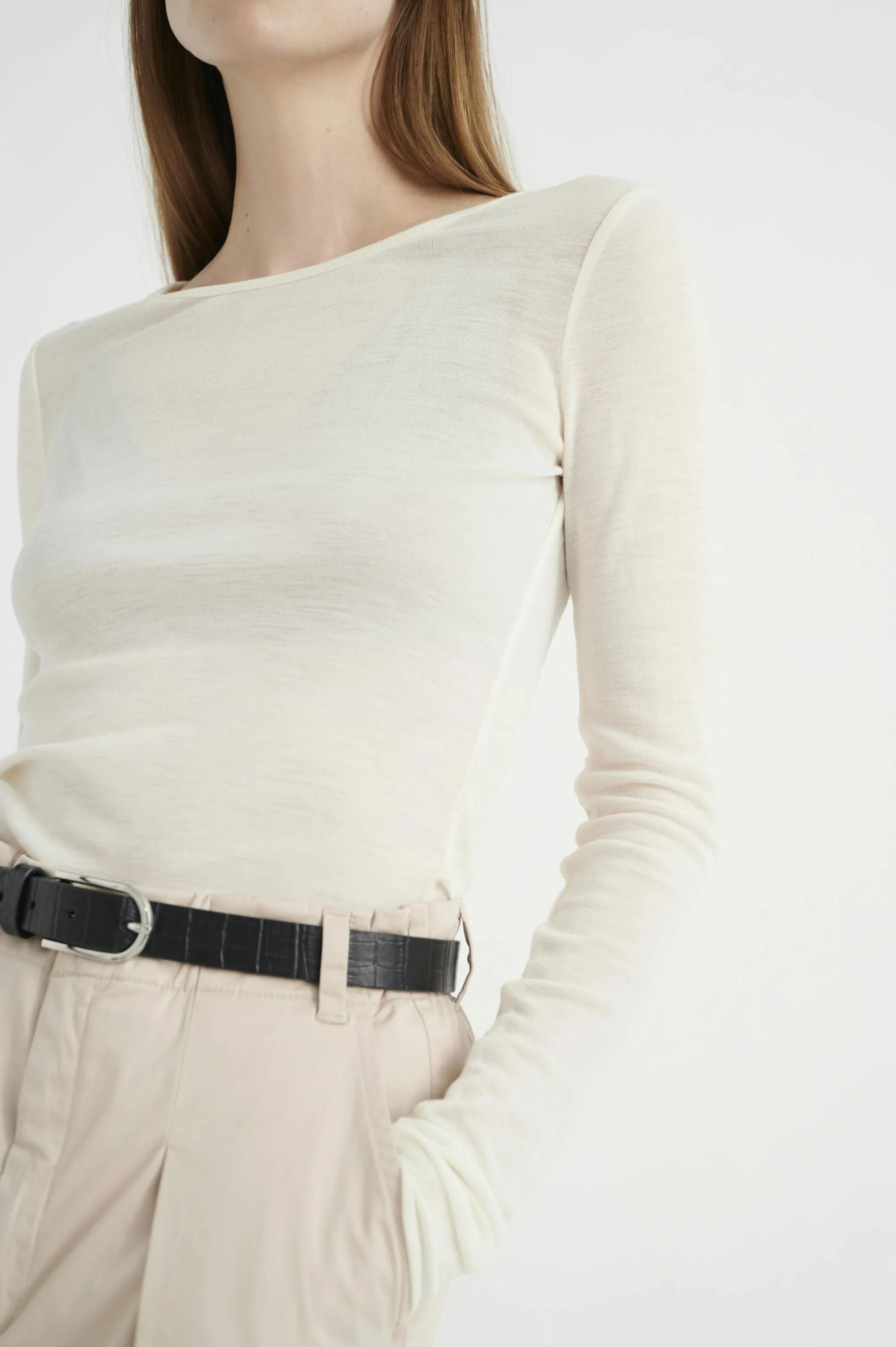 InWear T-shirts & Toppe | FangIW Uld langærmet T-shirt
