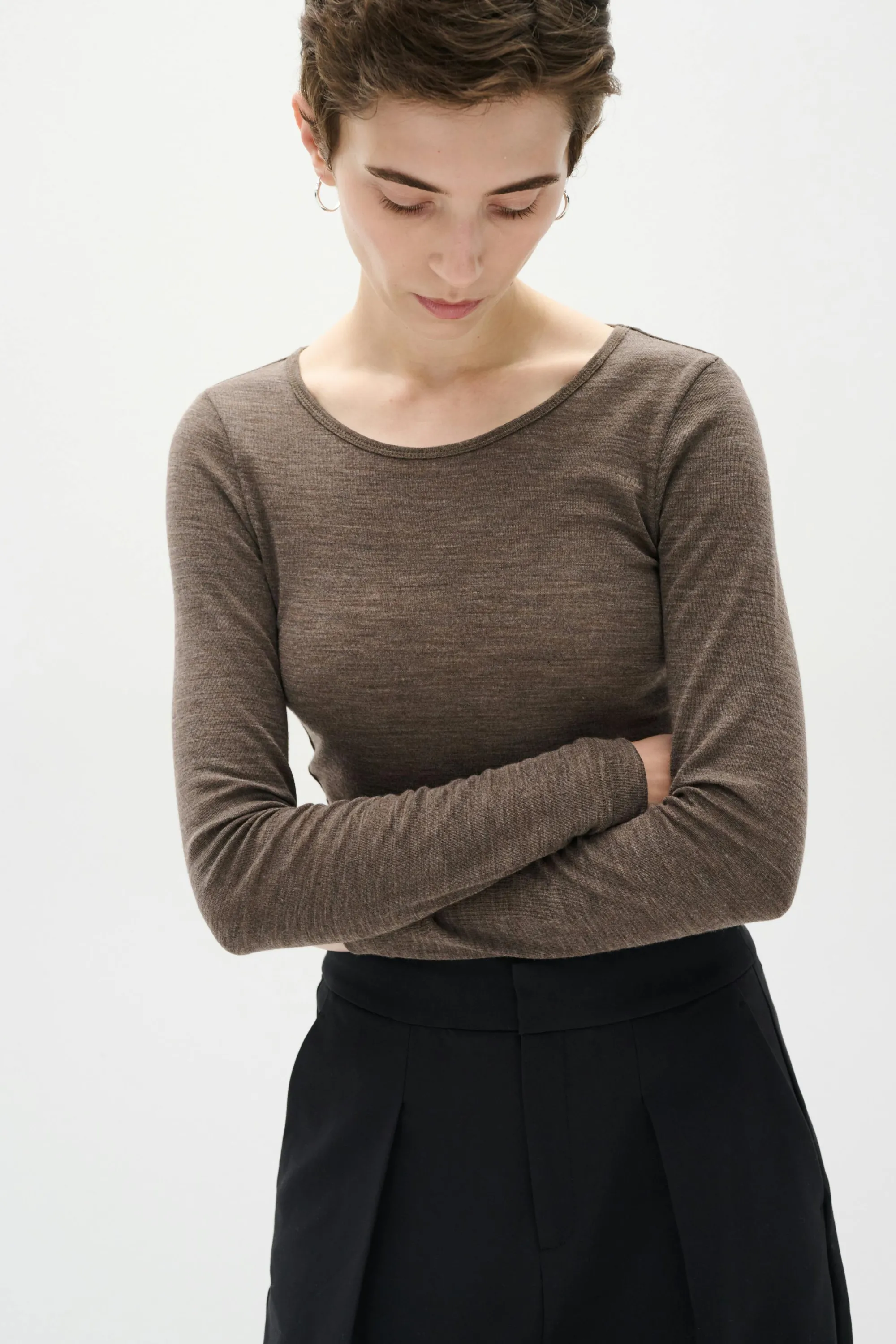 InWear T-shirts & Toppe | FangIW Uld langærmet T-shirt