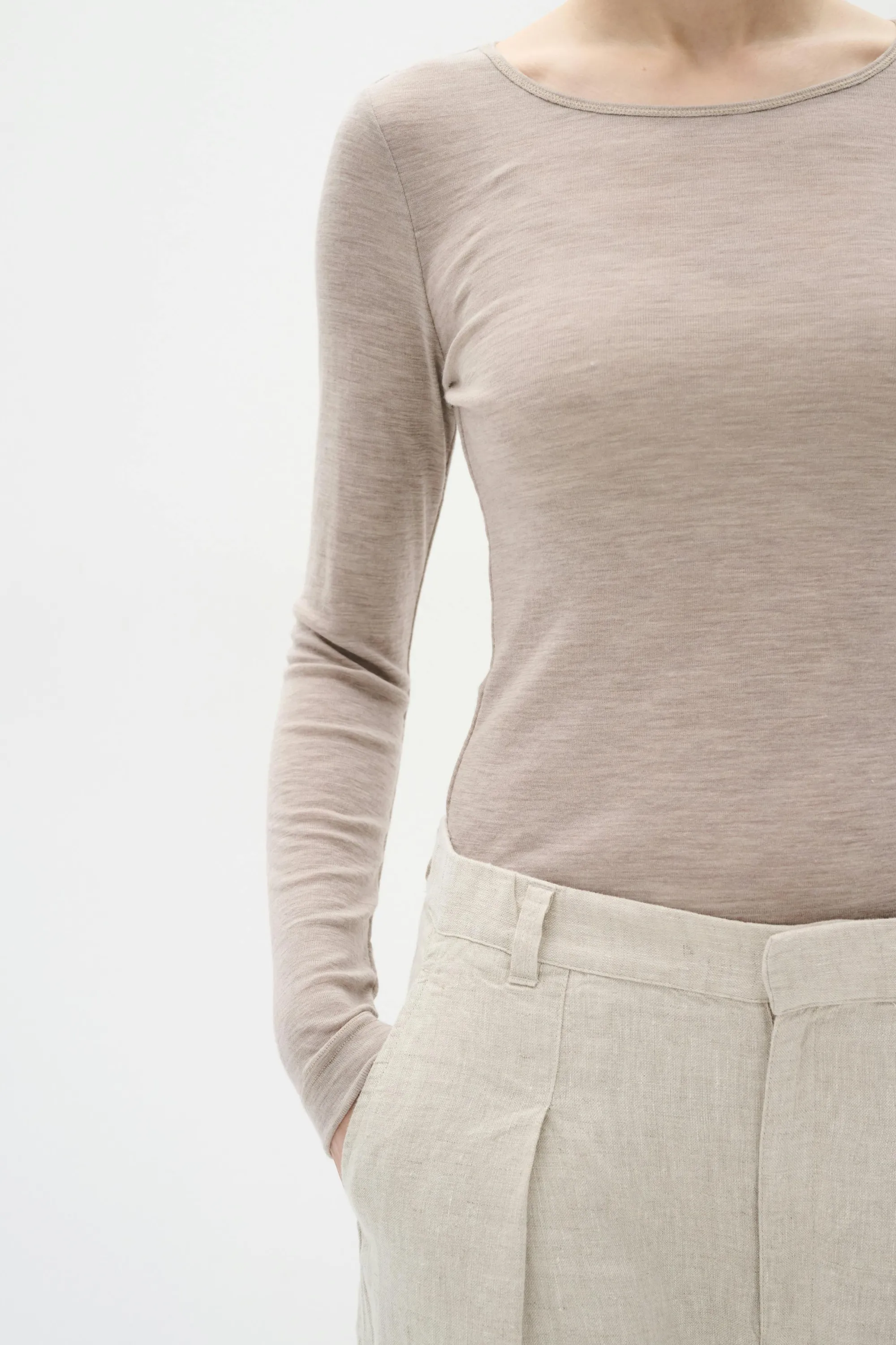 InWear T-shirts & Toppe | FangIW Uld langærmet T-shirt